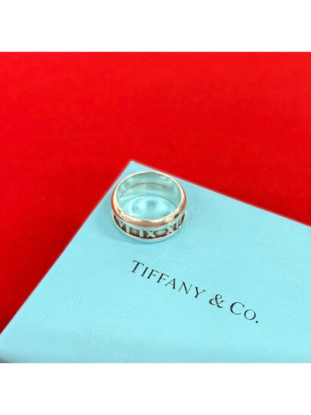 Tiffany & Co Vintage Atlas Ring 925 Sterling Silver